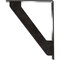 Ekena Millwork Traditional Wrought Iron Bracket, (Triple center brace), Antiqued Pewter 2"W x 10"D x 12"H BKTM02X10X12TTRAPW - alternate 2
